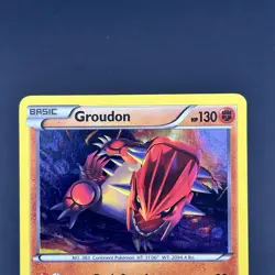 Pokemon Card TCG Groudon XY52 XY Black Star Promo Cosmos Holo 2015 LP - Image 2