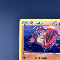 Pokemon Card TCG Groudon XY52 XY Black Star Promo Cosmos Holo 2015 LP - Image 4