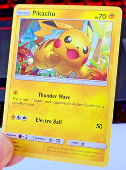 Pokemon TCG: Pikachu Sun & Moon Black Star Promo SM76 Holo Near Mint (NM) - Image 2