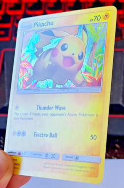 Pokemon TCG: Pikachu Sun & Moon Black Star Promo SM76 Holo Near Mint (NM) - Image 3