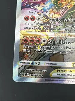 Pokemon TCG Charizard VSTAR SWSH262 Black Star Promo Near Mint Condition - Image 5