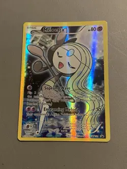 Pokemon TCG Meloetta XY120 Black Star Promo Holo Card LP Condition - Image 1