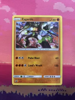 Pokemon Card Zygarde SM15 Black Star Promo Cosmo Holo Near Mint - Image 1