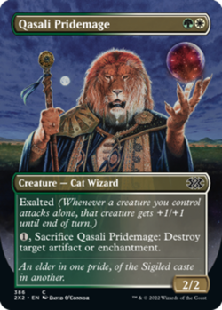 Qasali Pridemage - Borderless - Double Masters 2022 #386 MTG Magic The Gathering - Image 1