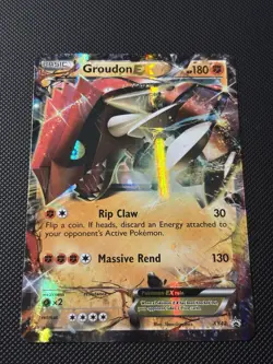 Pokemon TCG XY42 Groudon EX Black Star Promo Holo Card LP Condition - Image 2