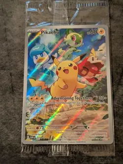 Pikachu #27 SEALED Pokemon TCG Black Star Promo Near Mint Paldea Evolved ETB 027 - Image 4