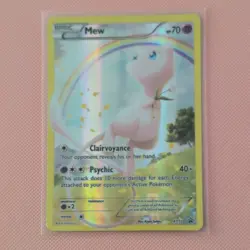 Pokemon TCG Mew XY110 Black Star Promo Card Near Mint Condition - Image 1