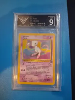Pokemon TCG Mew Black Star Promo Card 2000 Get Graded Mint 9 - Image 1