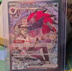 Pokemon TCG - N’s Zoroark ex SIR - 286/217 - Ascended Heroes | NM! Pack Fresh - Image 1