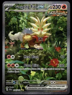 Gouging Fire ex 204/162 Temporal Forces Alt Art English Pokemon Card NM - Image 1