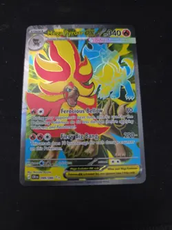 Pokemon Chaos Rising Mega Pyroar EX 99/86 Mega Evolution NM - Image 1