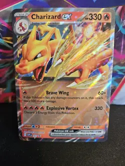 Pokemon TCG Charizard Ex 161 Scarlet & Violet Promo-Holo Card VLP/NM - Image 1