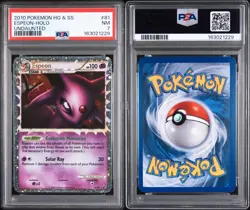 2010 POKEMON HEARTGOLD & SOULSILVER UNDAUNTED #81 ESPEON-HOLO PSA 7 - Image 3