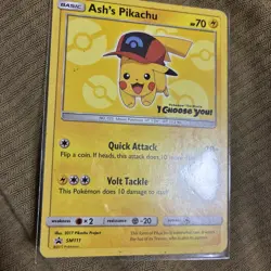 Ash's Pikachu - SM111 - Sun & Moon Promo - I Choose You - HP - Pokemon TCG - Image 2
