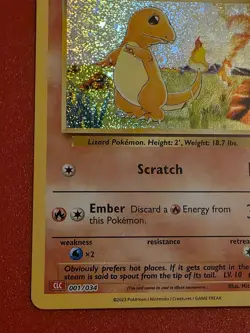 Charmander 001/034 CLC Classic Collection Holo NM Pokemon - Image 4