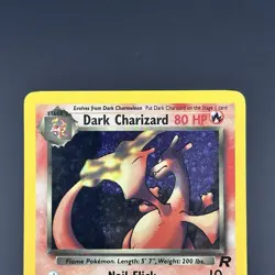 Pokemon Card TCG Dark Charizard 04 Holo Rare Team Rocket Unlimited WoTC MP - Image 2