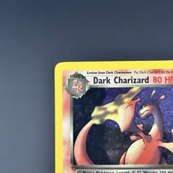 Pokemon Card TCG Dark Charizard 04 Holo Rare Team Rocket Unlimited WoTC MP - Image 3