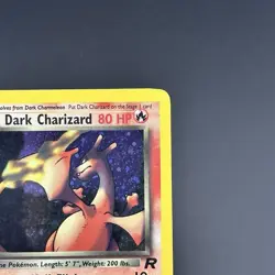 Pokemon Card TCG Dark Charizard 04 Holo Rare Team Rocket Unlimited WoTC MP - Image 5