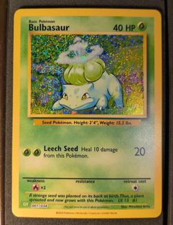 Pokemon Bulbasaur 001/034 Holo Pokemon Card Game Classic English New Promo Green - Image 1