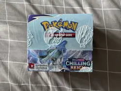 Pokemon TCG Chilling Reign Sword & Shield Booster Box 36 Sealed No Tears +Case 1 - Image 1