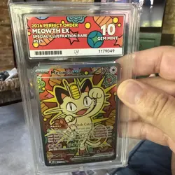 Perfect Meowth ex 121/088 ACE 10 Perfect Sub 10,10,10,10 SpecialIllustrationRare - Image 4