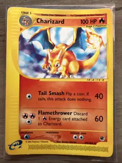 Pokemon TCG Charizard Expedition Base Set Regular Rare Card 39/165 Non-Holo - Image 1