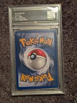 2003 POKEMON EX DRAGON #97 RAYQUAZA EX-HOLO PSA 5 - Image 2