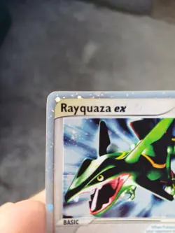 Pokemon EX Dragon Rayquaza EX Holo Foil Rare 97/97 Vintage Original (2003) - Image 2