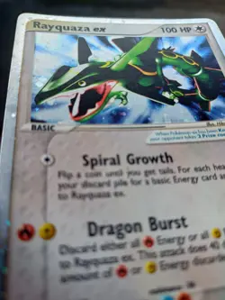 Pokemon EX Dragon Rayquaza EX Holo Foil Rare 97/97 Vintage Original (2003) - Image 5