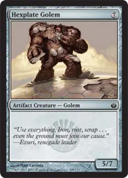 Hexplate Golem - Mirrodin Besieged #109/155 MTG Magic The Gathering - Image 1