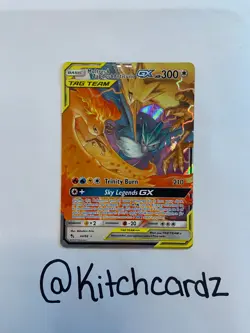 Pokemon TCG Hidden Fates Moltres & Zapdos & Articuno GX 44/68 NM - Image 1
