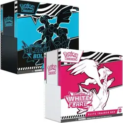 [AUS] Pokemon TCG Scarlet and Violet BUNDLE Black Bolt White Flare ETB *NEW* - Image 1