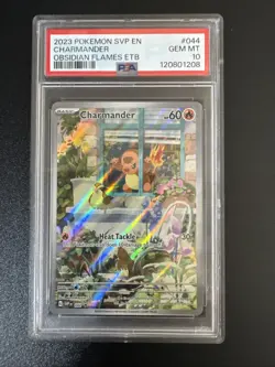Pokemon Charmander SVP Promo 044 Scarlet & Violet Holo English PSA 10 - Image 1