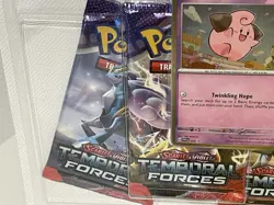 Pokemon TCG Scarlet and Violet Temporal Forces 3-Pack Blisters Jiggly Puff Promo - Image 3
