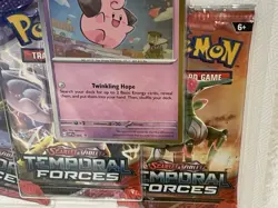 Pokemon TCG Scarlet and Violet Temporal Forces 3-Pack Blisters Jiggly Puff Promo - Image 4