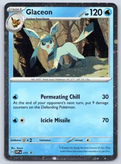 Glaceon (Cosmos Holo) 171 Scarlet & Violet Promo Holo Pokemon NM - Image 1