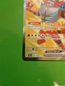 Pokemon TCG Incineroar EX Scarlet Violet-Temporal Forces 187/162 Holo Ultra Rare - Image 5