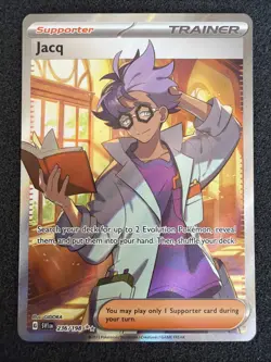 Jacq 236/198 SVI: Scarlet & Violet- Full Art Trainer Ultra Rare- Pokemon TCG - Image 2