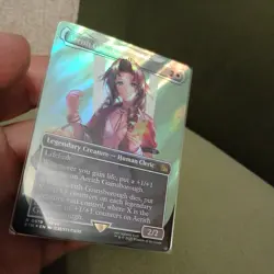 Aerith Gainsborough Borderless Surge Foil - Final Fantasy MTG - Image 3