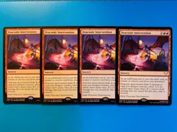 MTG 4x Draconic Intervention 96 Strixhaven: School of Mages Magic the x4 NM - Image 1