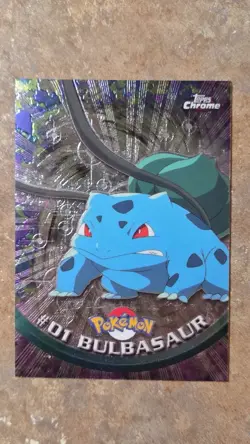 2000 Pokemon Topps Chrome Bulbasaur #01 - Image 1