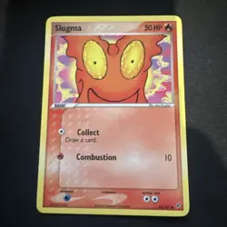 Pokemon TCG Slugma EX Deoxys 74/107 Regular Common LP - Image 1