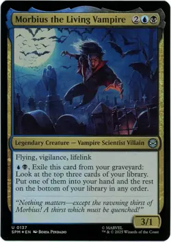 Morbius the Living Vampire (Foil) - 0137 - Marvel's Spider-Man - MTG - Ships Now - Image 1