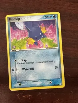 Pokemon TCG Mudkip EX Crystal Guardians 58/100 Regular Common - Image 1