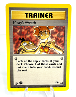 1st Edition Misty's Wrath 114/132 - Gym Heroes - Uncommon - Pokemon - NM - Image 1