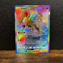Pokemon TCG Pocket Entei EX Holographic SIR- Fan Art - Image 1
