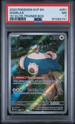 Pokemon TCG Snorlax 051 Scarlet & Violet Black Star 151 Promo - Image 1