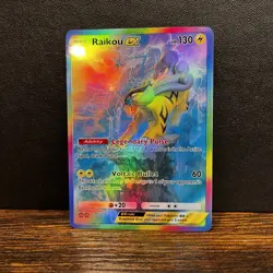Pokemon TCG Pocket Raikou EX Holographic SIR- Fan Art - Image 1