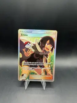 Pokemon TCG Zinnia 70/70 Full Art Trainer Card Dragon Majesty Holo Ultra Rare NM - Image 1