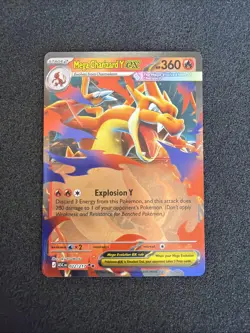 Mega Charizard Y ex 022/217 Ascended Heroes Double Rare Holo Pokemon TCG NM+ - Image 2